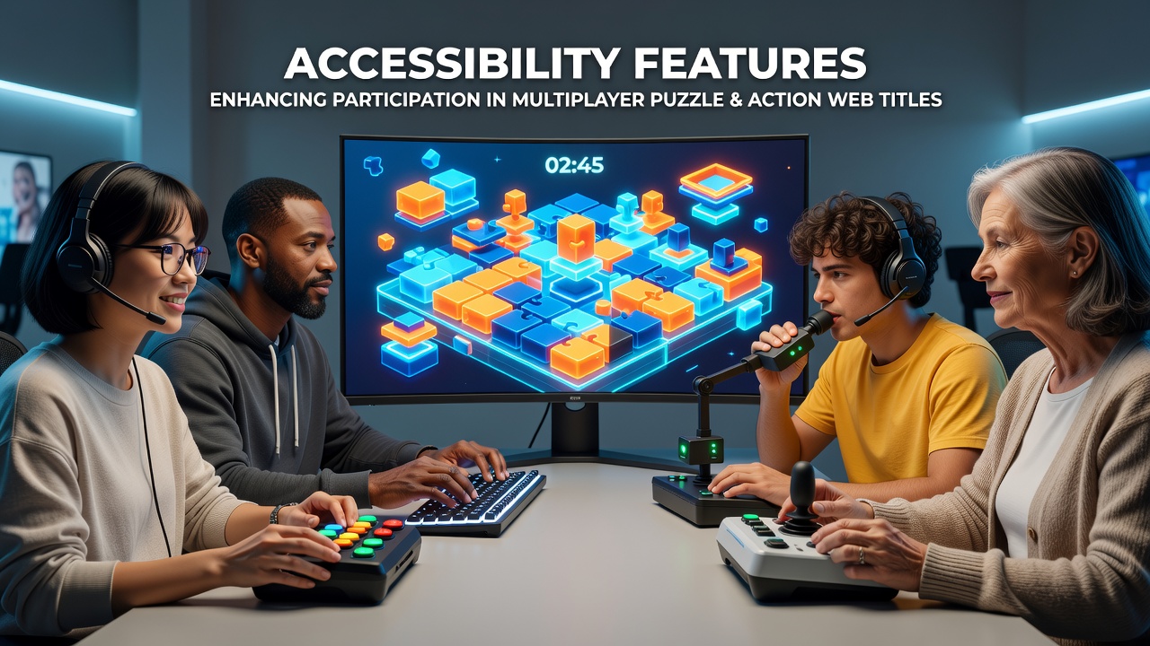 Barrierefreiheitsoptionen erweitern den Zugang zu webbasierten Multiplayer-Puzzle- und Action-Spielen