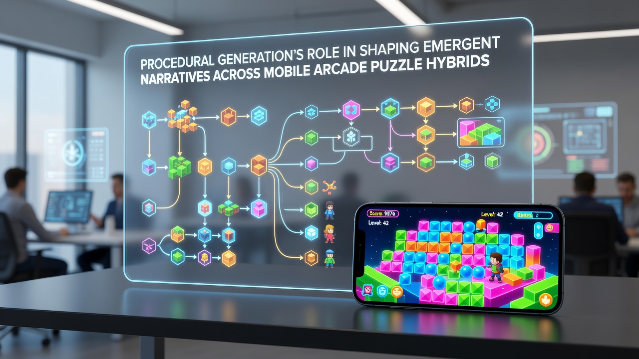 Spielerinteraktionen in generierten Puzzle-Umgebungen führen zu einzigartigen narrativen Verläufen auf mobilen Geräten