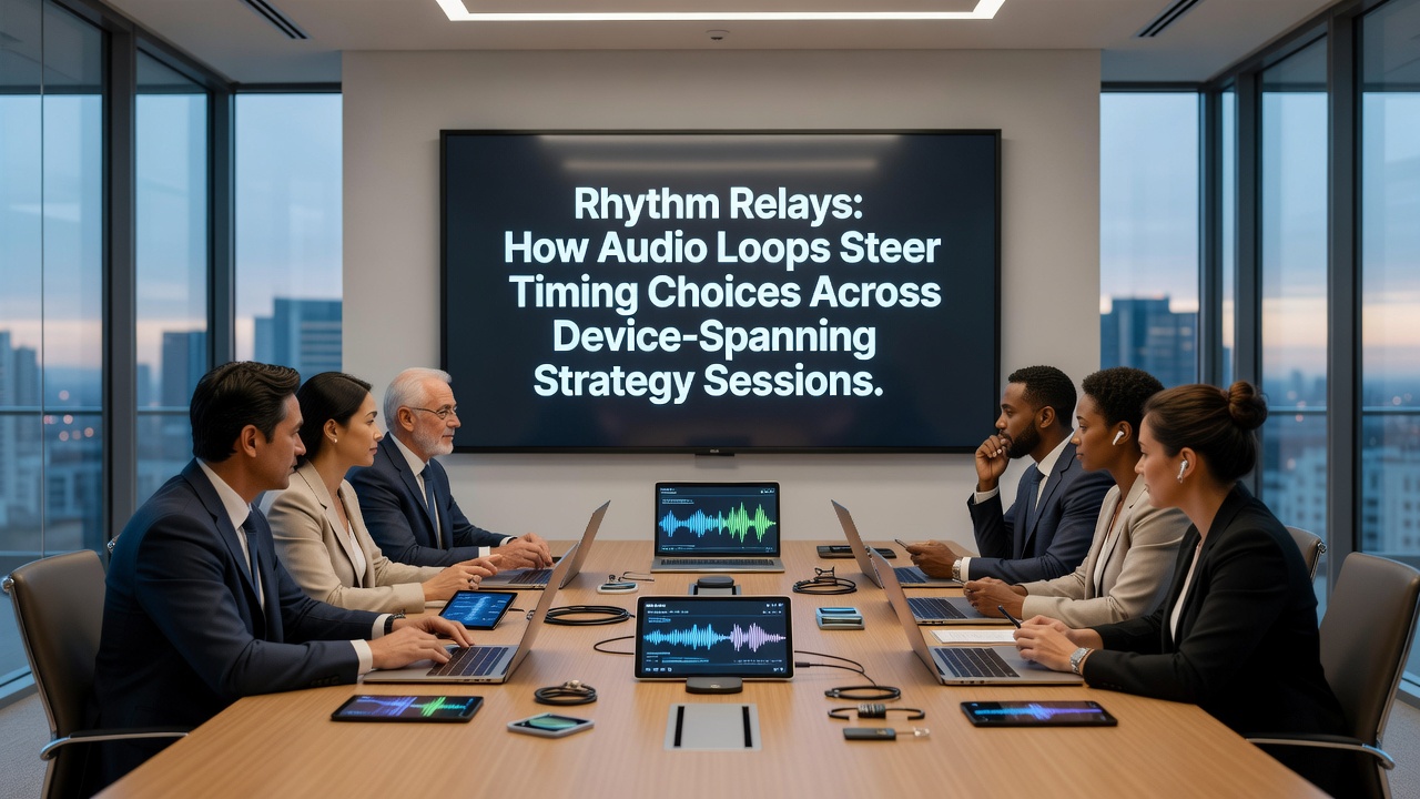 Visualisierung von Timing-Entscheidungen mit Audio-Loops in einer cross-device Strategieumgebung