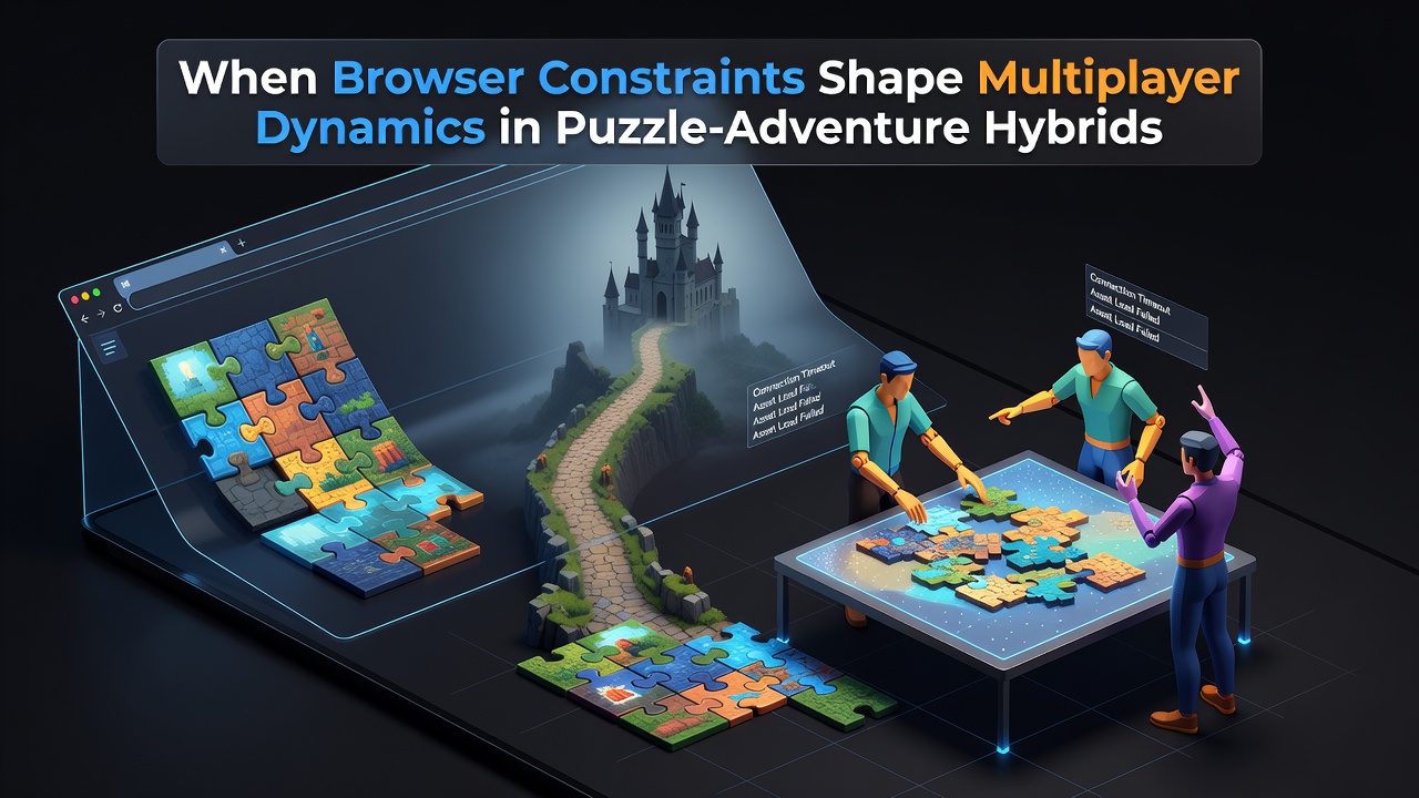 Darstellung von Cross-Device-Multiplayer-Sessions in webbasierten Adventure-Hybriden mit Fokus auf Latenz-Management