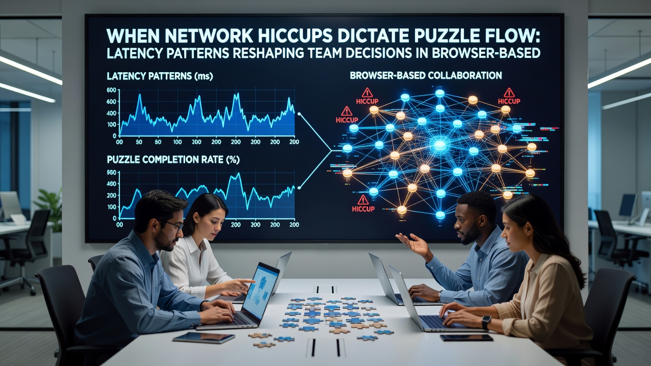 Spielerkoordination in einem latenzangepassten Puzzle-Hybrid mit Team-Overlay